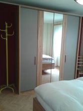 Küche, komplett mit Microwelle, Herd u. Backofen etc.