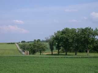 Landschaft auf französischer Seite 