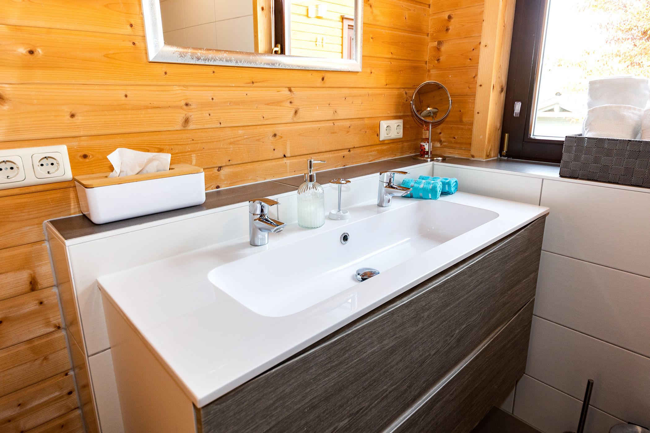 Ferienhaus Annika Bad Doppelwaschbecken