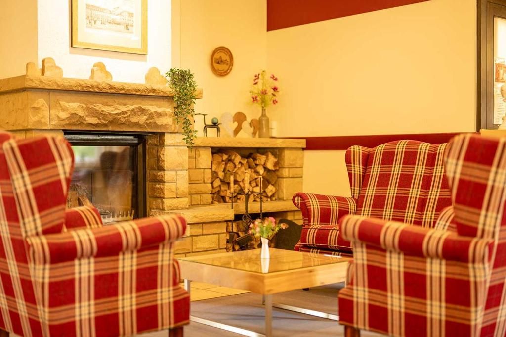 Kaminecke in der Lobby